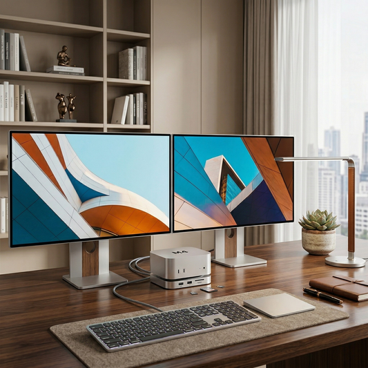 Mac Mini Expansion Dock — 500GB SSD Pre-Installed, 9 Ports, No Setup Required